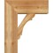 Ekena Millwork Olympic Block Rough Sawn Bracket w/ Offset Brace, Western Red Cedar, 8"W x 20"D x 24"H BKT0806X20X24OLY05RWR - alternate 4
